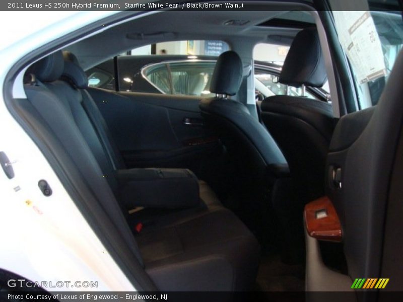 Starfire White Pearl / Black/Brown Walnut 2011 Lexus HS 250h Hybrid Premium