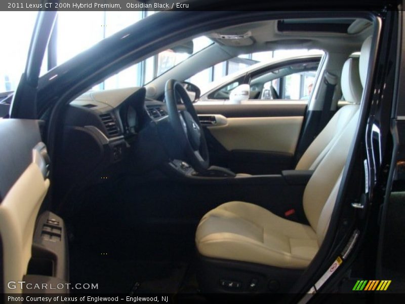Obsidian Black / Ecru 2011 Lexus CT 200h Hybrid Premium