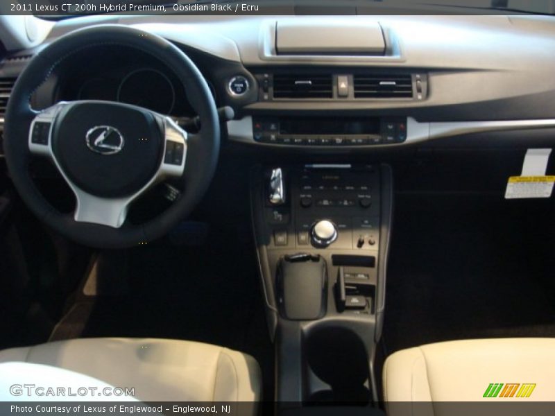 Obsidian Black / Ecru 2011 Lexus CT 200h Hybrid Premium