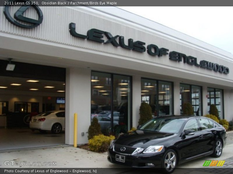 Obsidian Black / Parchment/Birds Eye Maple 2011 Lexus GS 350