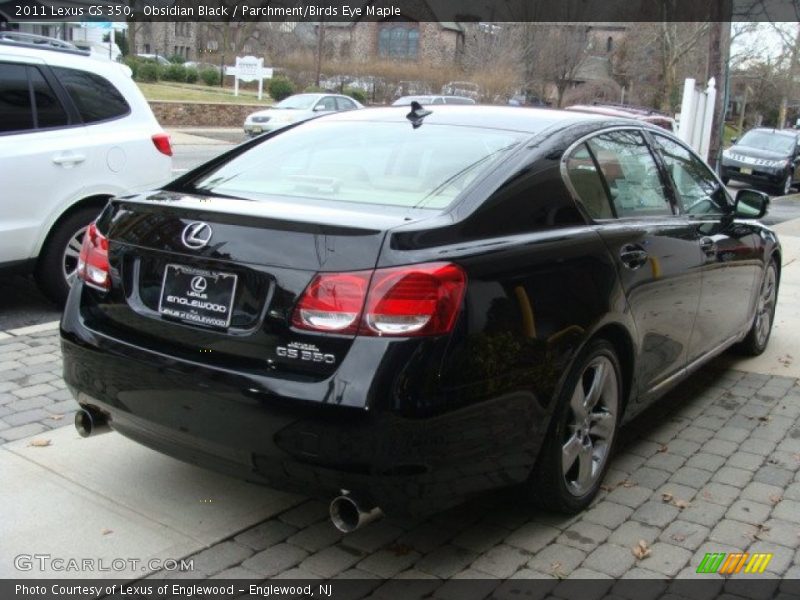 Obsidian Black / Parchment/Birds Eye Maple 2011 Lexus GS 350