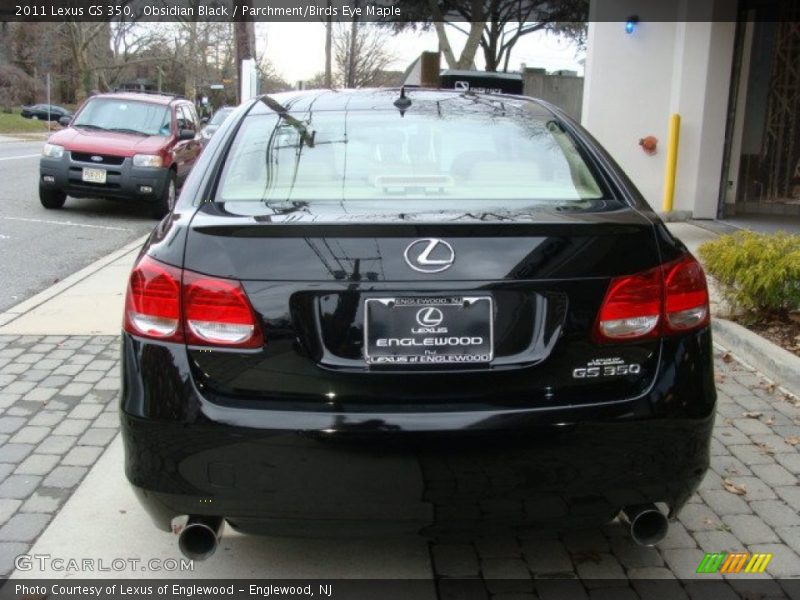 Obsidian Black / Parchment/Birds Eye Maple 2011 Lexus GS 350