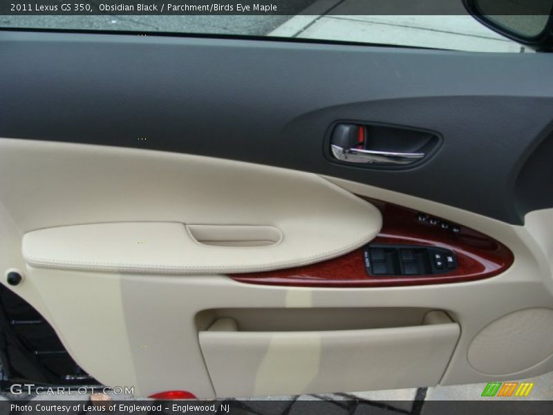 Obsidian Black / Parchment/Birds Eye Maple 2011 Lexus GS 350