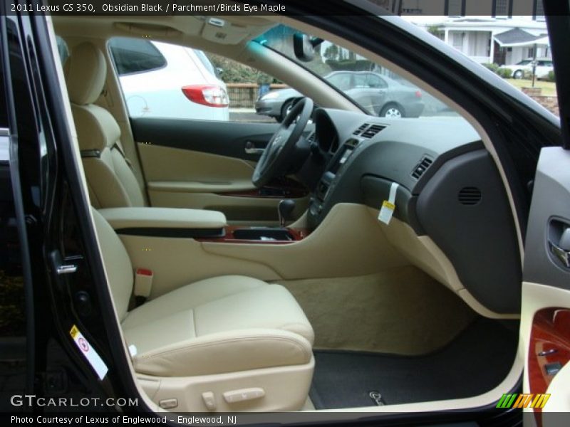 Obsidian Black / Parchment/Birds Eye Maple 2011 Lexus GS 350