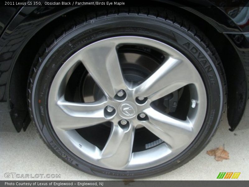 Obsidian Black / Parchment/Birds Eye Maple 2011 Lexus GS 350