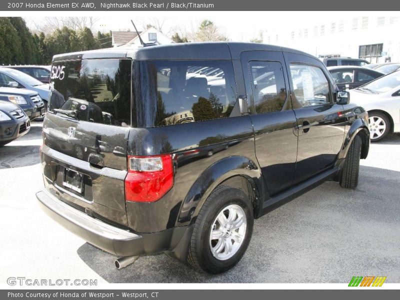 Nighthawk Black Pearl / Black/Titanium 2007 Honda Element EX AWD