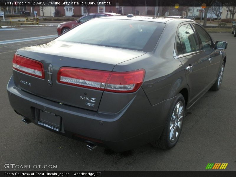 Sterling Gray Metallic / Dark Charcoal 2012 Lincoln MKZ AWD