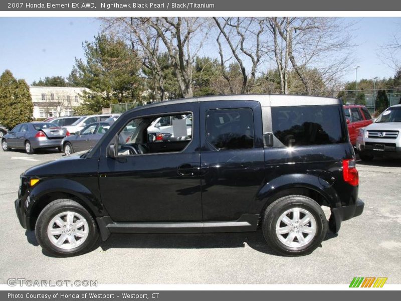 Nighthawk Black Pearl / Black/Titanium 2007 Honda Element EX AWD