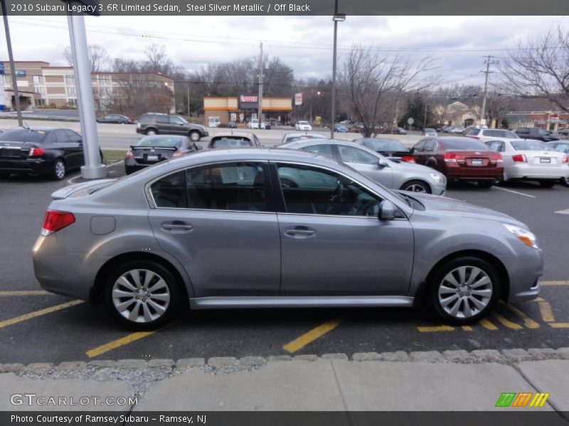 Steel Silver Metallic / Off Black 2010 Subaru Legacy 3.6R Limited Sedan