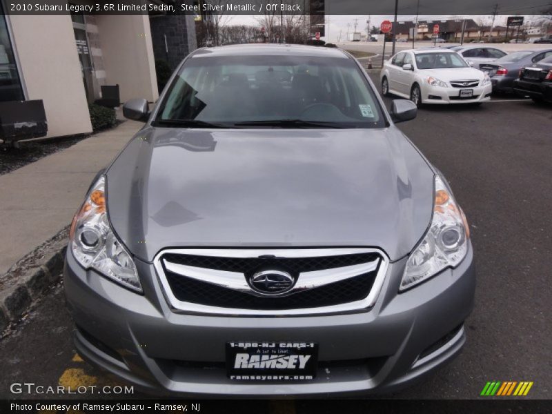 Steel Silver Metallic / Off Black 2010 Subaru Legacy 3.6R Limited Sedan