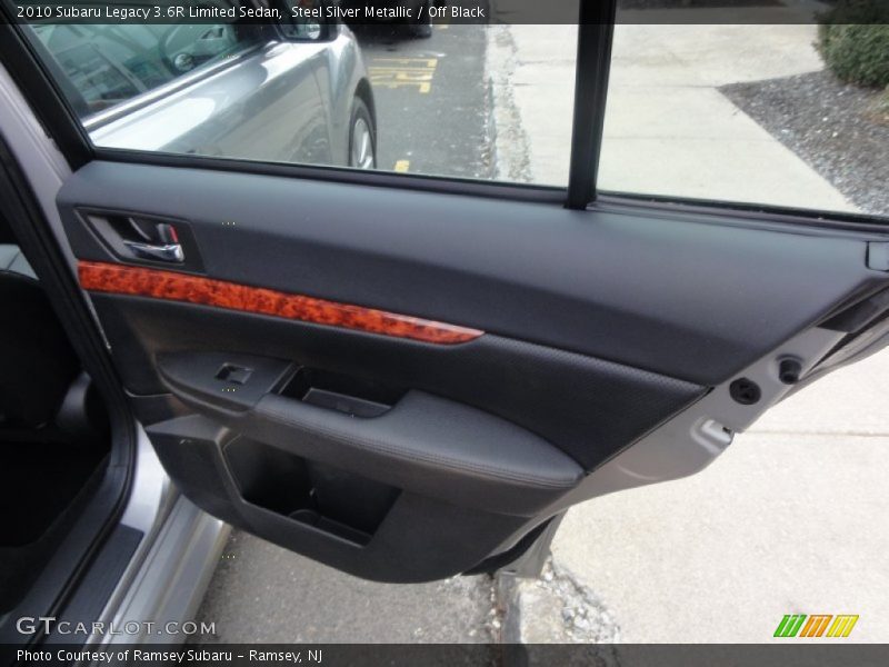 Steel Silver Metallic / Off Black 2010 Subaru Legacy 3.6R Limited Sedan