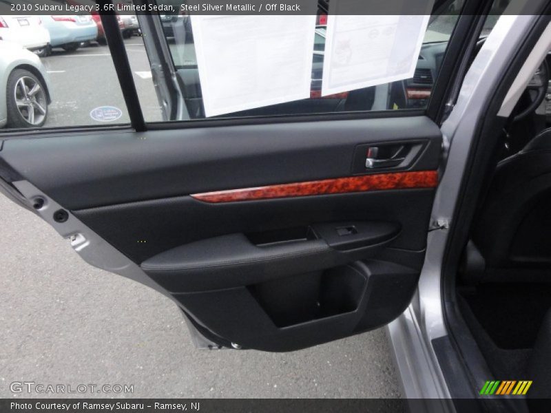Steel Silver Metallic / Off Black 2010 Subaru Legacy 3.6R Limited Sedan