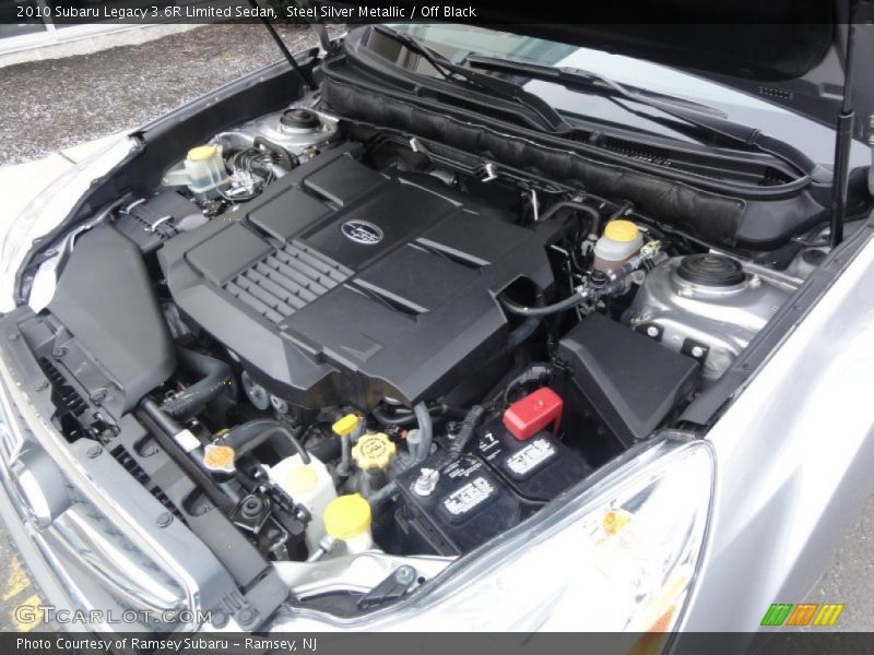Steel Silver Metallic / Off Black 2010 Subaru Legacy 3.6R Limited Sedan
