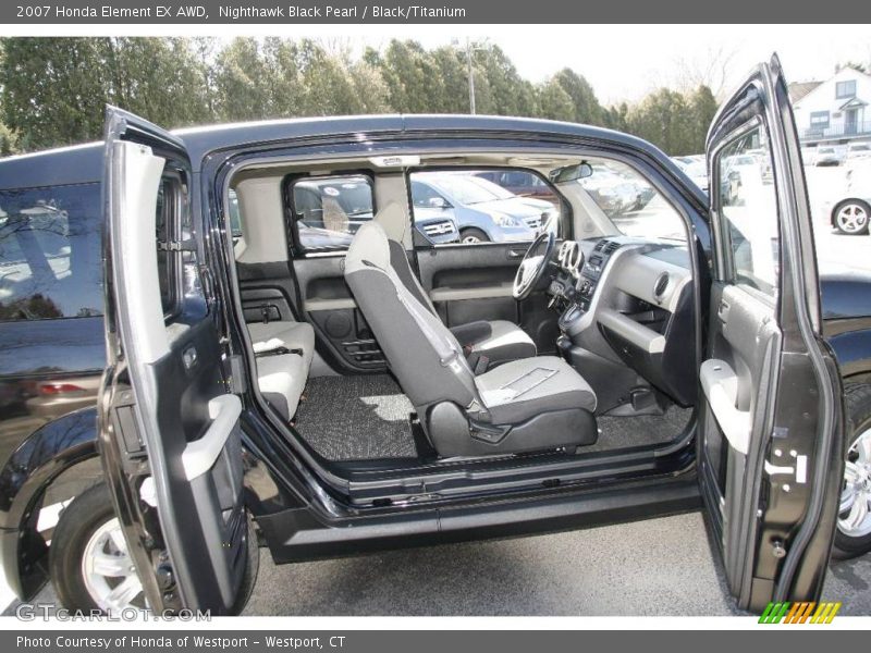 Nighthawk Black Pearl / Black/Titanium 2007 Honda Element EX AWD