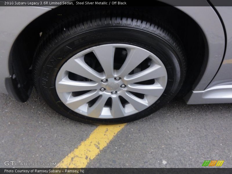 Steel Silver Metallic / Off Black 2010 Subaru Legacy 3.6R Limited Sedan