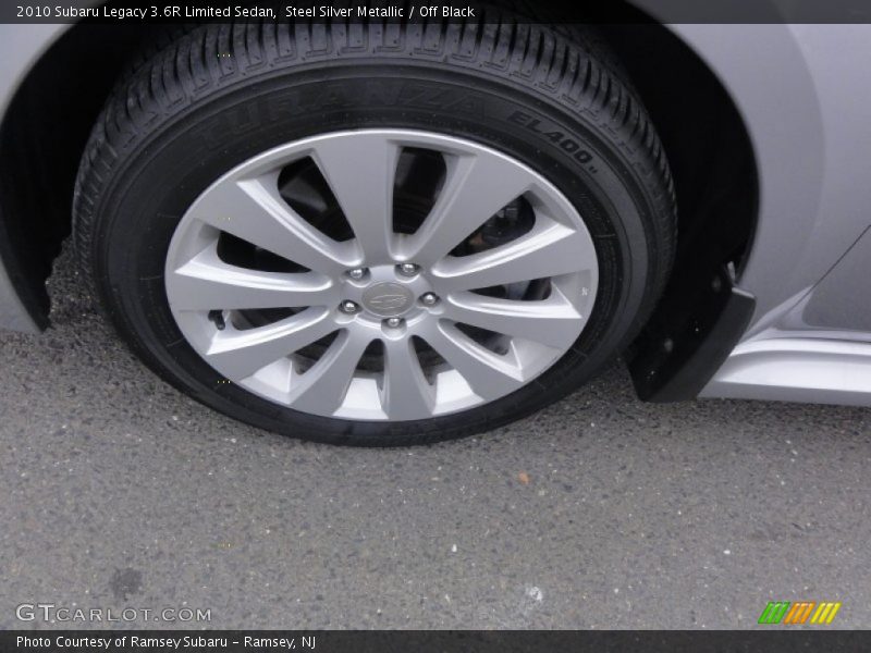 Steel Silver Metallic / Off Black 2010 Subaru Legacy 3.6R Limited Sedan