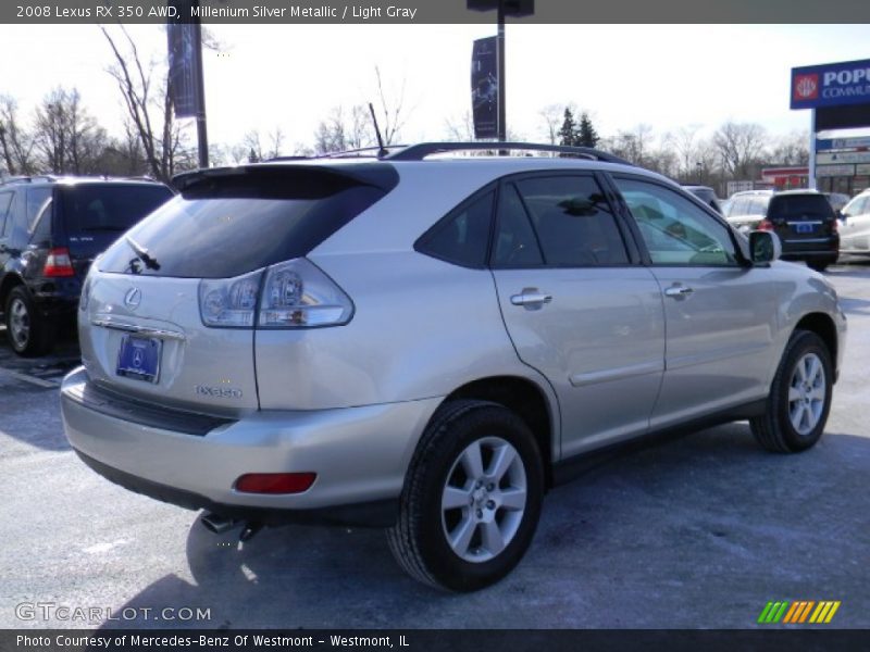 Millenium Silver Metallic / Light Gray 2008 Lexus RX 350 AWD