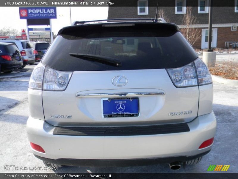 Millenium Silver Metallic / Light Gray 2008 Lexus RX 350 AWD