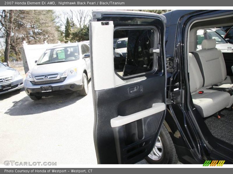 Nighthawk Black Pearl / Black/Titanium 2007 Honda Element EX AWD