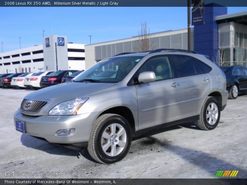 Millenium Silver Metallic / Light Gray 2008 Lexus RX 350 AWD