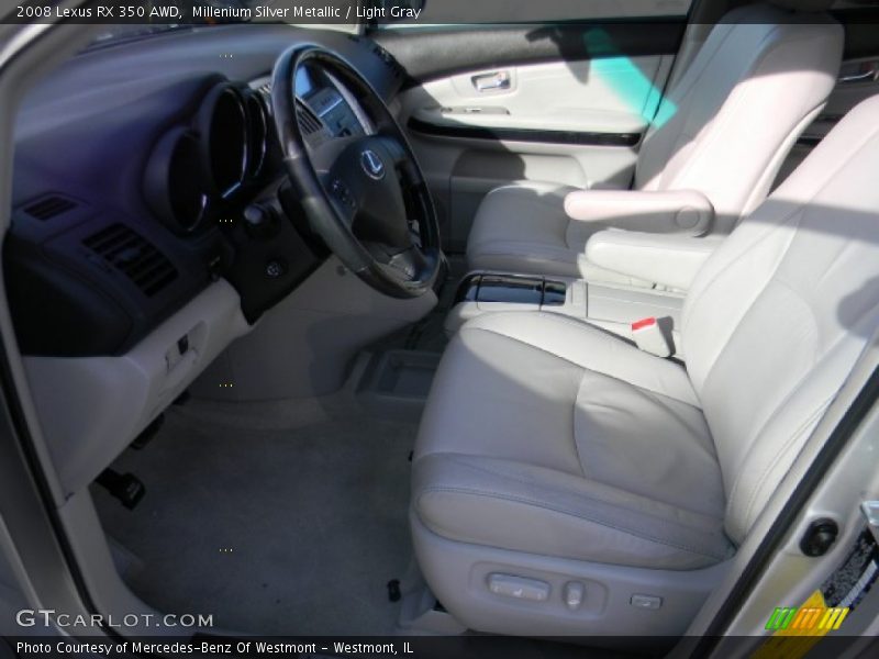 Millenium Silver Metallic / Light Gray 2008 Lexus RX 350 AWD
