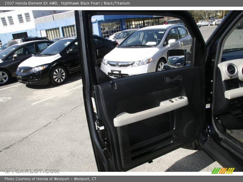 Nighthawk Black Pearl / Black/Titanium 2007 Honda Element EX AWD