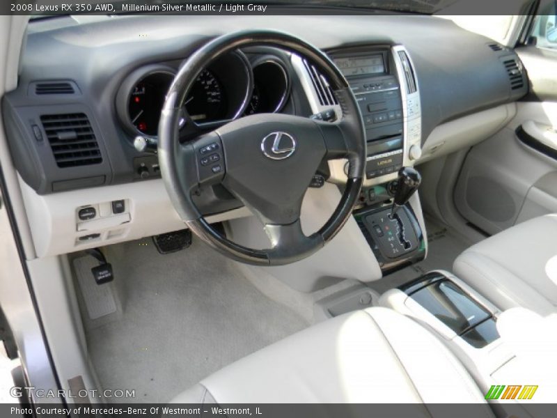 Millenium Silver Metallic / Light Gray 2008 Lexus RX 350 AWD