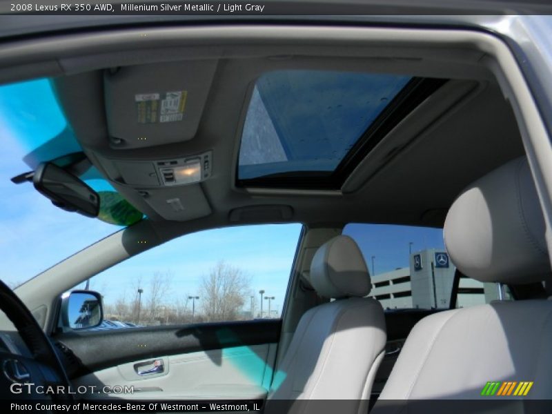 Millenium Silver Metallic / Light Gray 2008 Lexus RX 350 AWD