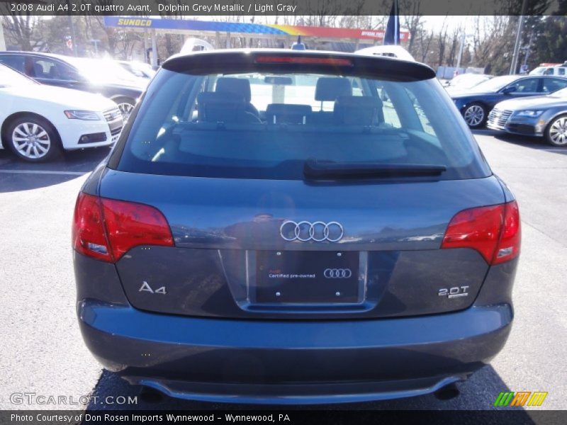 Dolphin Grey Metallic / Light Gray 2008 Audi A4 2.0T quattro Avant