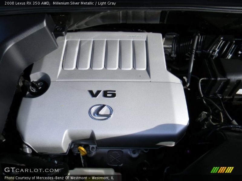 Millenium Silver Metallic / Light Gray 2008 Lexus RX 350 AWD