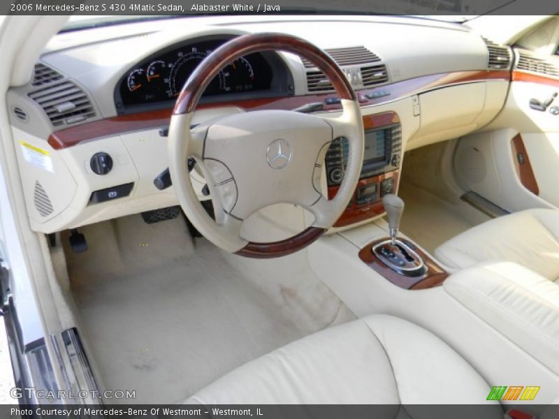 Alabaster White / Java 2006 Mercedes-Benz S 430 4Matic Sedan