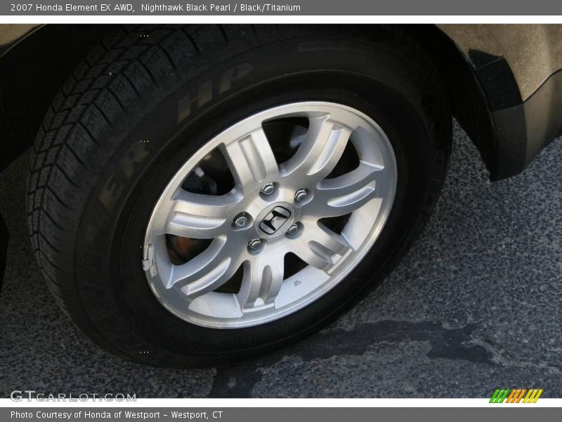 Nighthawk Black Pearl / Black/Titanium 2007 Honda Element EX AWD