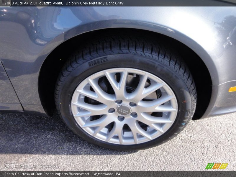 Dolphin Grey Metallic / Light Gray 2008 Audi A4 2.0T quattro Avant