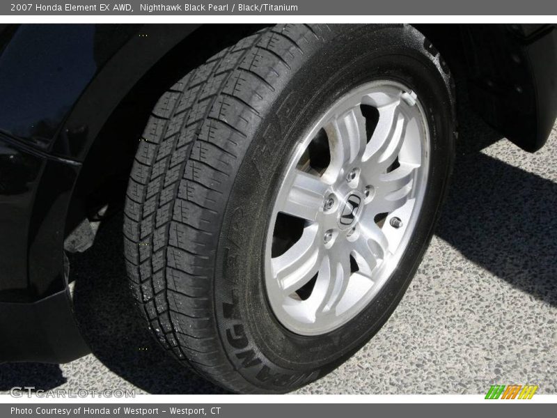 Nighthawk Black Pearl / Black/Titanium 2007 Honda Element EX AWD