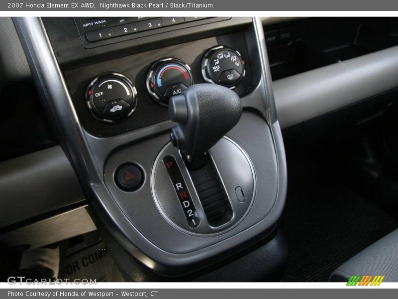 Nighthawk Black Pearl / Black/Titanium 2007 Honda Element EX AWD