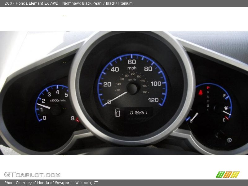 Nighthawk Black Pearl / Black/Titanium 2007 Honda Element EX AWD