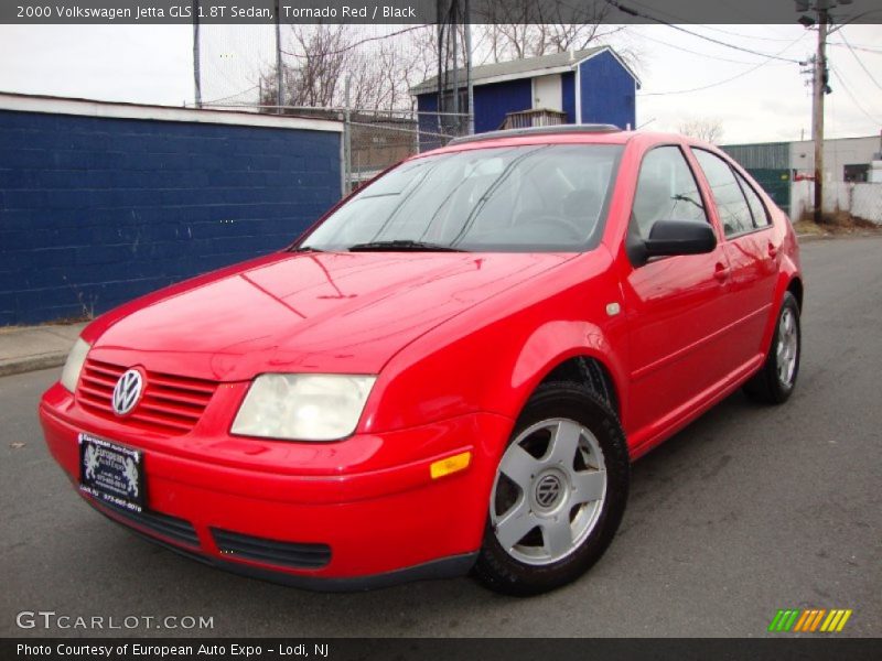 Tornado Red / Black 2000 Volkswagen Jetta GLS 1.8T Sedan
