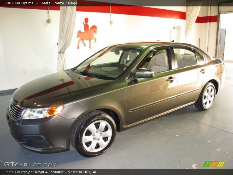 Metal Bronze / Beige 2009 Kia Optima LX
