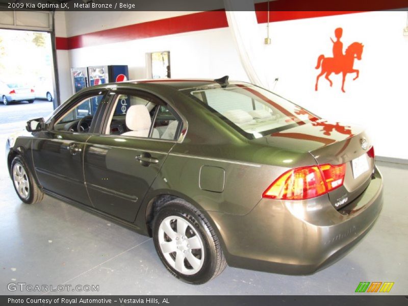 Metal Bronze / Beige 2009 Kia Optima LX