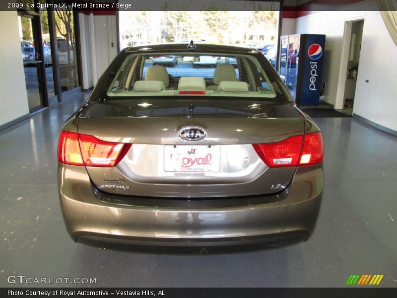 Metal Bronze / Beige 2009 Kia Optima LX