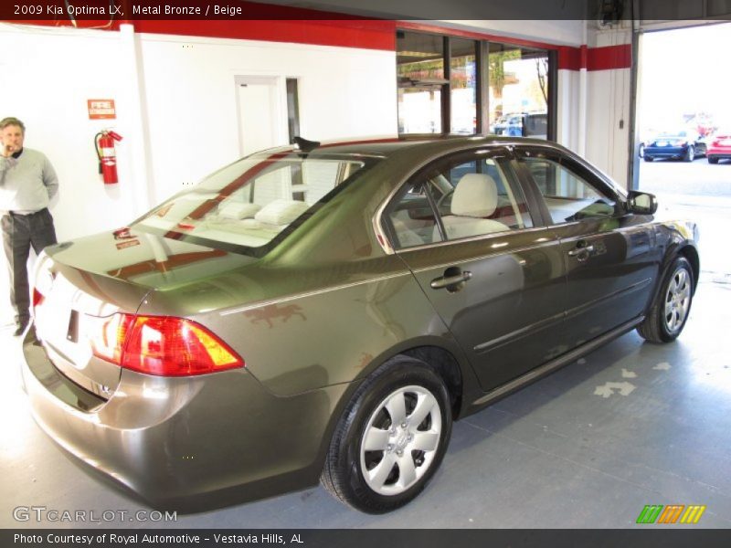 Metal Bronze / Beige 2009 Kia Optima LX