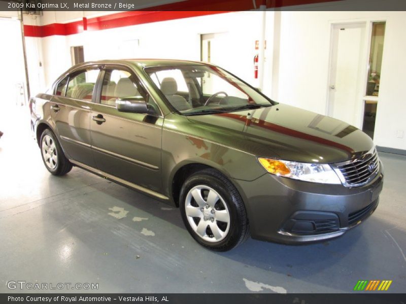Metal Bronze / Beige 2009 Kia Optima LX