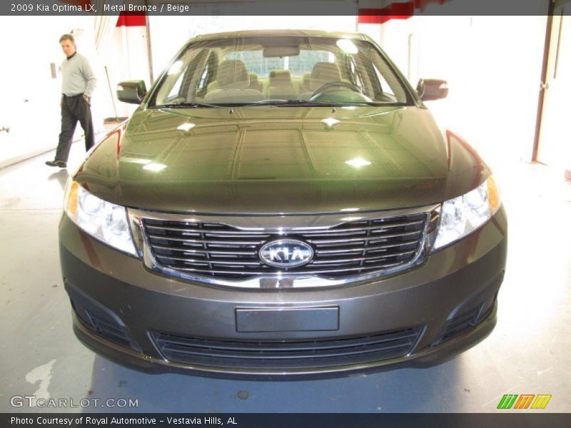 Metal Bronze / Beige 2009 Kia Optima LX