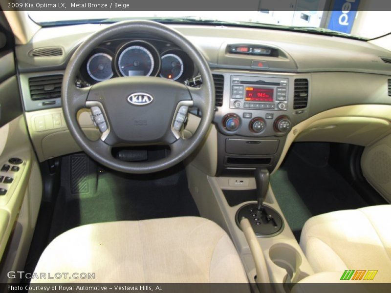 Metal Bronze / Beige 2009 Kia Optima LX