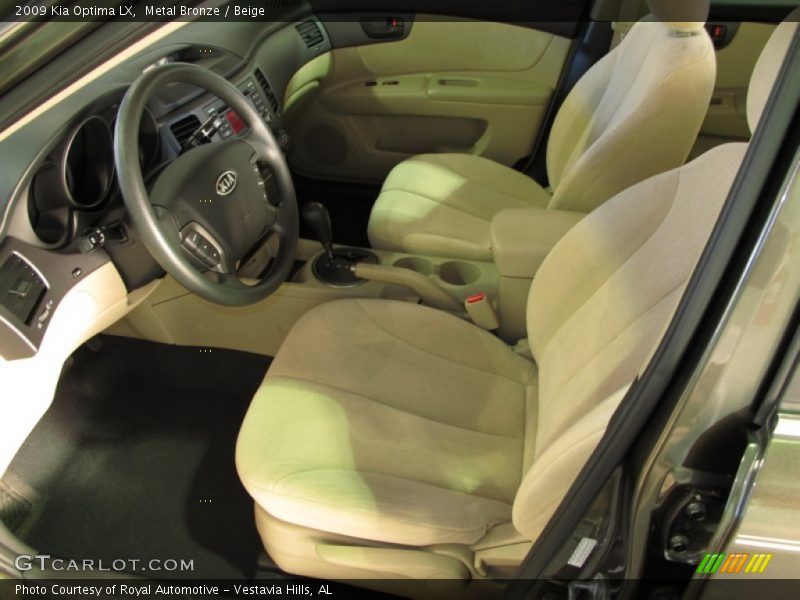 Metal Bronze / Beige 2009 Kia Optima LX