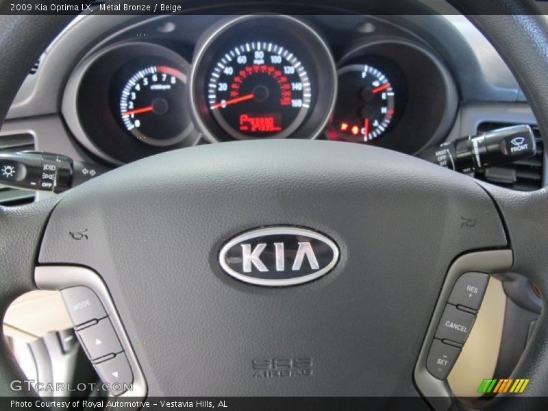 Metal Bronze / Beige 2009 Kia Optima LX