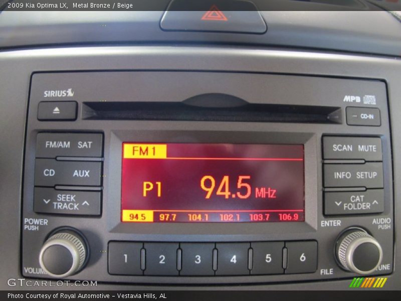 Metal Bronze / Beige 2009 Kia Optima LX