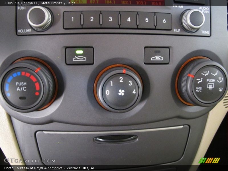 Metal Bronze / Beige 2009 Kia Optima LX