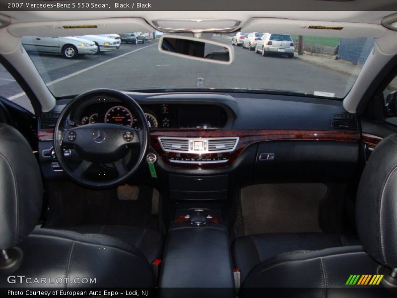 Black / Black 2007 Mercedes-Benz S 550 Sedan