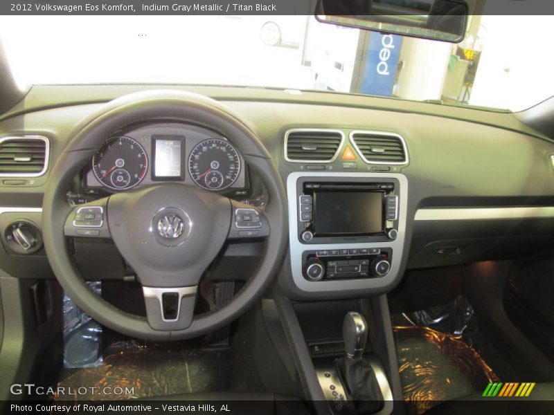 Indium Gray Metallic / Titan Black 2012 Volkswagen Eos Komfort